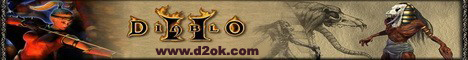 D2ok.com,Inc.The Cheapest Diablo 2 items Banner