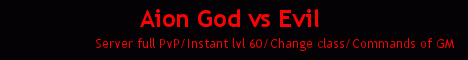 Aion God vs Evil Banner