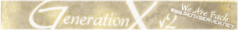 GenerationX v² Banner