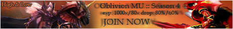 Oblivion MU Online Season 4 Banner