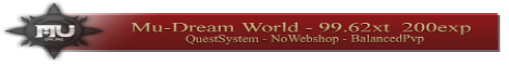 MuDream World 99.62Xt 200x Premium Banner