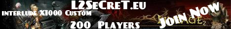 L2SeCreT Interlude X1000 Custom Server Banner