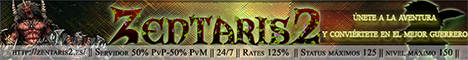 Zentaris2 Servidor 50% PvP 50% PvM Banner