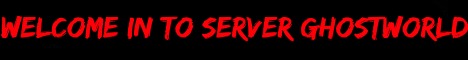 Server GhostWorld Banner