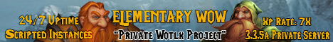 ELEMENTARYWOW 3.3.5a Private Wotlk Project  Banner