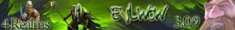 Evil WoW!! 3.0.9 - 4 Realms!!! Banner